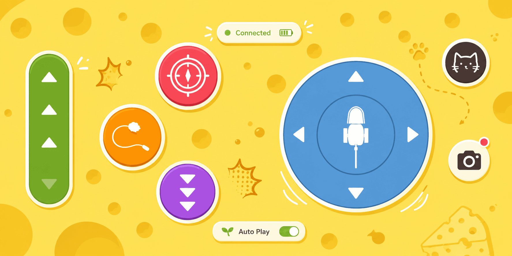 Playful landscape remote-control interface for Mousr