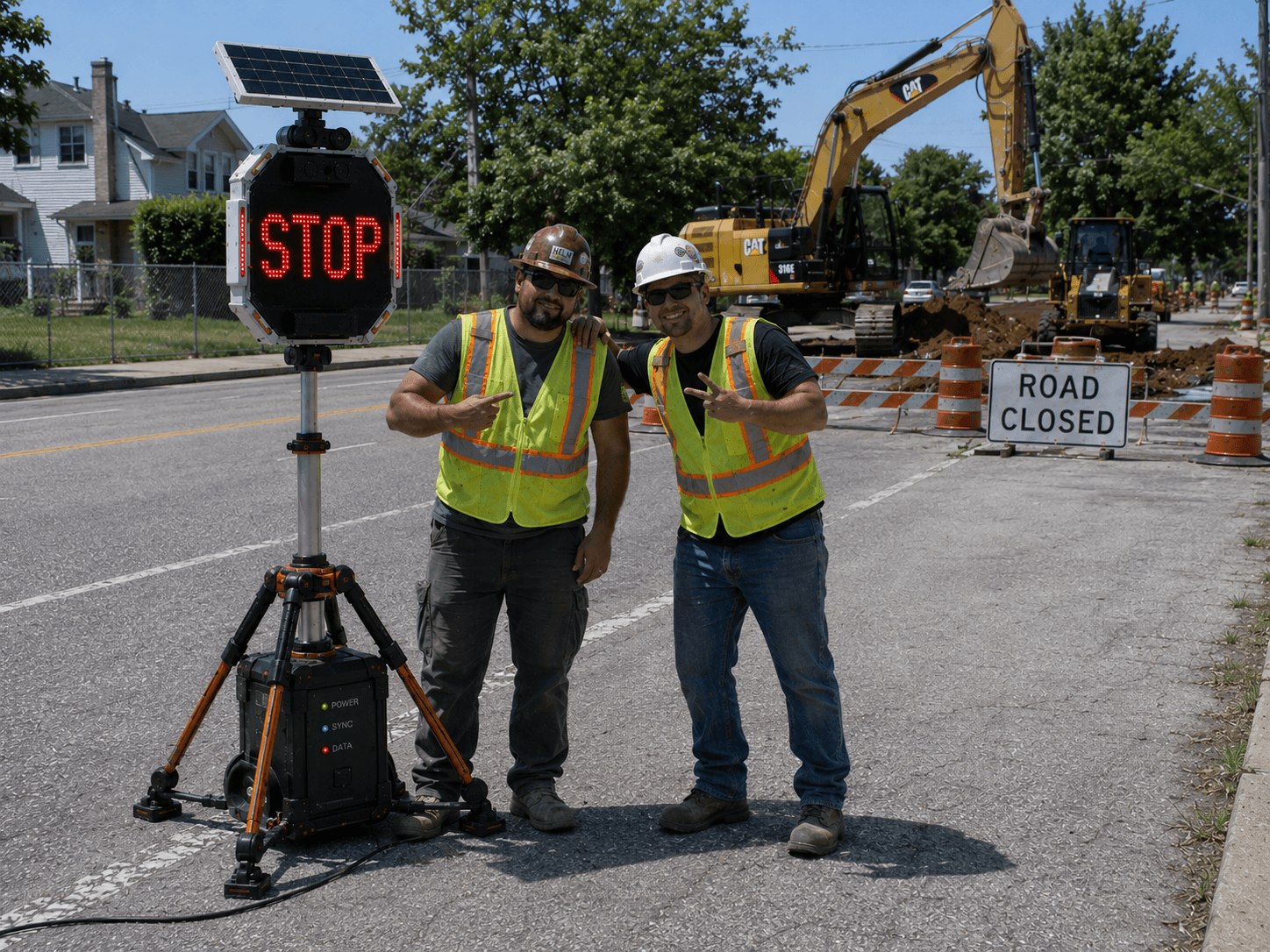 Kaleido scale study in a road construction environment