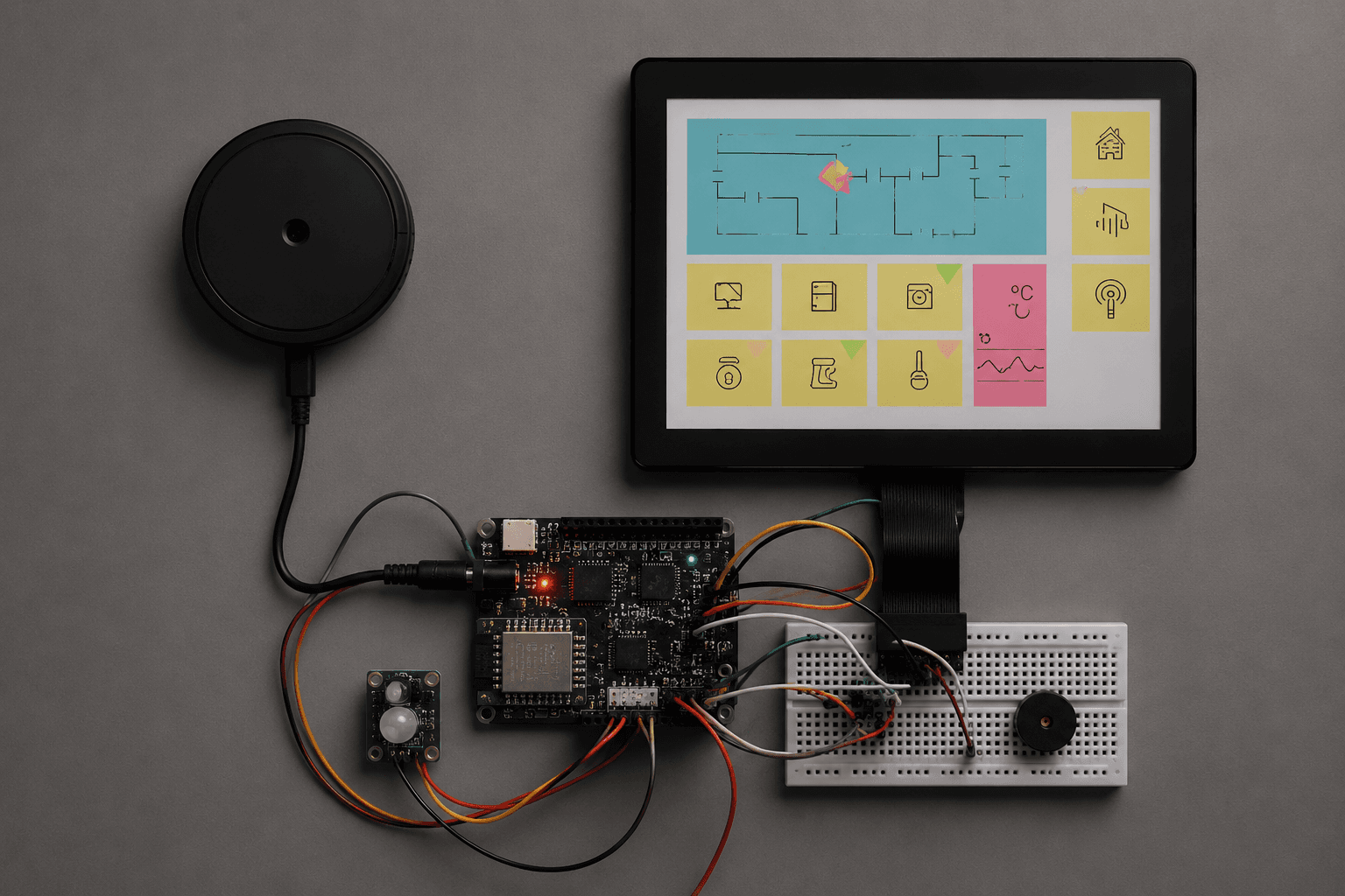 SENSORY physical electronics prototype and early interface