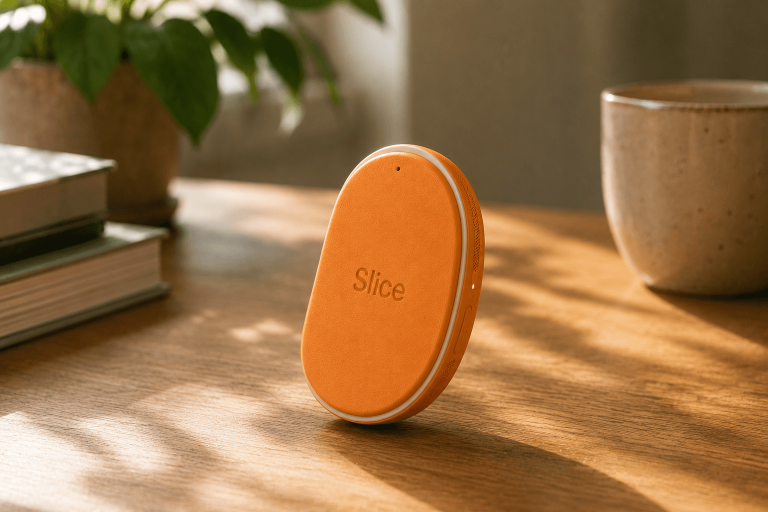 Slice wearable resting in a deliberate tabletop docking state