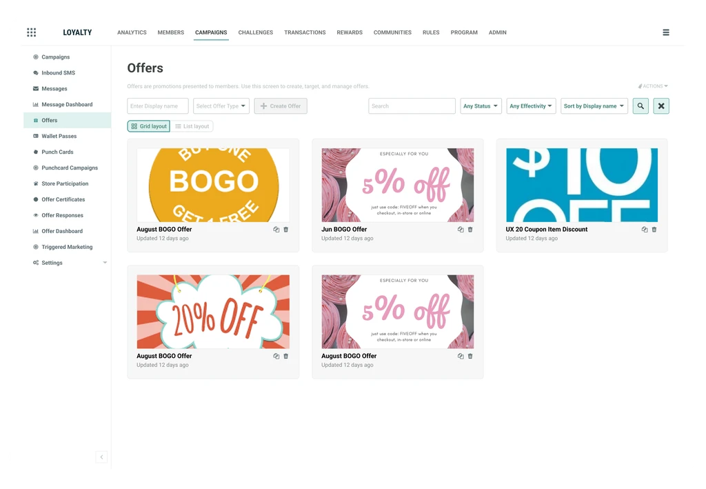 Redesigned list with dual view list view