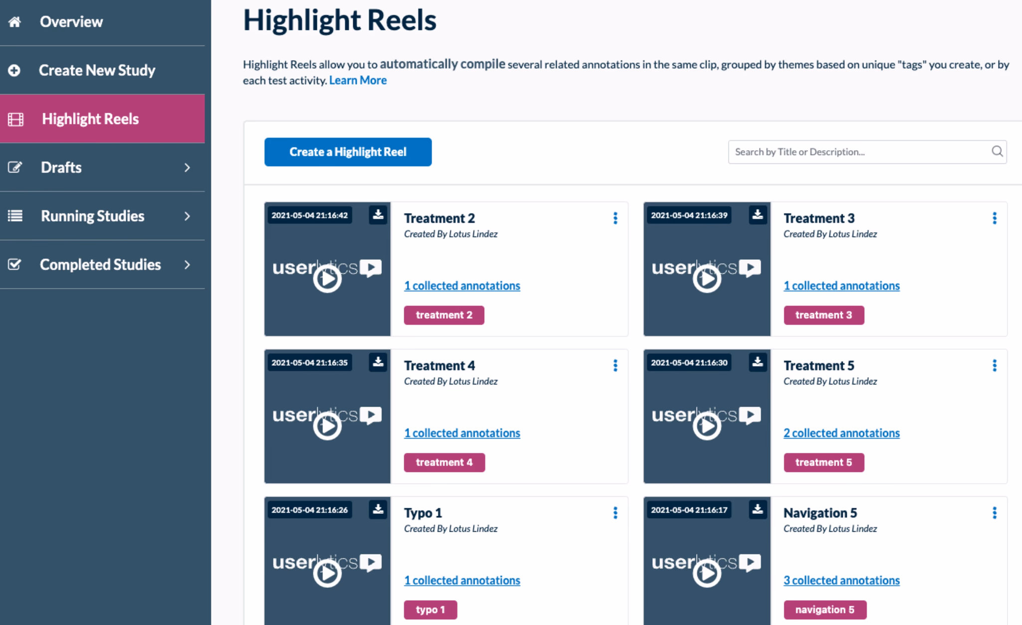 Usability testing synthesis