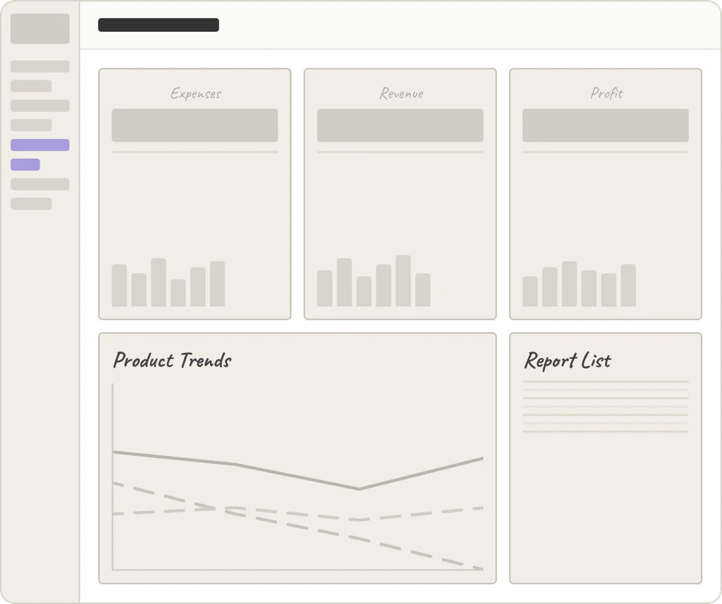 Option A: All-in-one flat layout